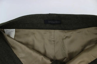 Green Wool Blend Loose Fit Cargo Pants Ermanno Scervino