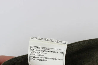 Green Wool Blend Loose Fit Cargo Pants Ermanno Scervino