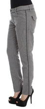 Gray Cotton Straight Fit Casual Pants Ermanno Scervino