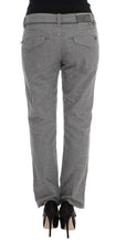 Gray Cotton Straight Fit Casual Pants Ermanno Scervino