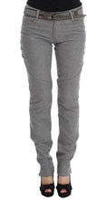 Gray Cotton Slim Fit Casual Bootcut Pants Ermanno Scervino