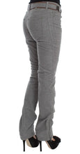 Gray Cotton Slim Fit Casual Bootcut Pants Ermanno Scervino