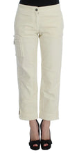 Beige Cotton Capri Cropped Cargo Pants Ermanno Scervino