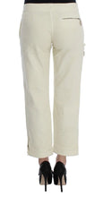 Beige Cotton Capri Cropped Cargo Pants Ermanno Scervino