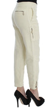 Beige Cotton Capri Cropped Cargo Pants Ermanno Scervino