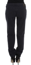 Blue Cotton Blend Casual Fit Pants Ermanno Scervino