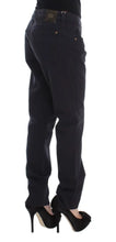 Blue Cotton Blend Casual Fit Pants Ermanno Scervino