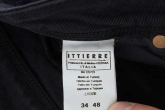 Blue Cotton Blend Casual Fit Pants Ermanno Scervino