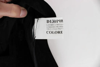 Black Velvet Cotton Capri Bootcut Pants Ermanno Scervino