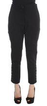 Black Cotton Blend Capri Cropped Pants Ermanno Scervino