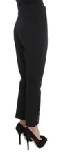 Black Cotton Blend Capri Cropped Pants Ermanno Scervino
