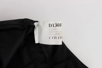 Black Cotton Blend Capri Cropped Pants Ermanno Scervino