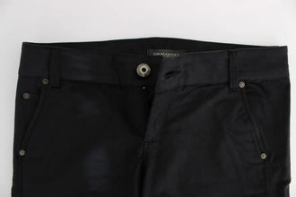 Black Cotton Blend Regular Fit Pants Ermanno Scervino