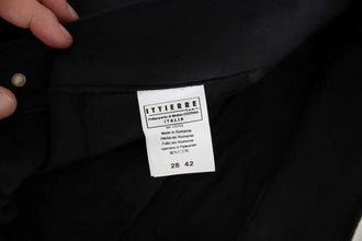 Black Cotton Blend Regular Fit Pants Ermanno Scervino