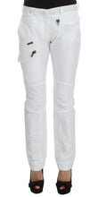 White Nylon Padded Slim Fit Cargo Pants Ermanno Scervino
