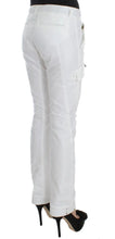 White Nylon Padded Slim Fit Cargo Pants Ermanno Scervino