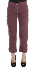 Bordeaux Cotton Cropped Cargo Pants Ermanno Scervino