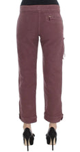 Bordeaux Cotton Cropped Cargo Pants Ermanno Scervino