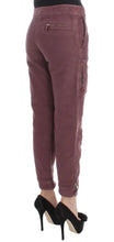 Bordeaux Cotton Cropped Cargo Pants Ermanno Scervino