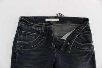 Blue Cotton Blend Slim Fit Jeans Ermanno Scervino