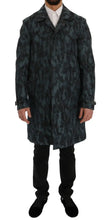 Blue Camouflage Trench Trench Dolce & Gabbana