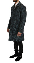 Blue Camouflage Trench Trench Dolce & Gabbana
