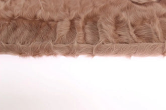 Beige Suede Xiangao Fur Elbow Gloves Dolce & Gabbana