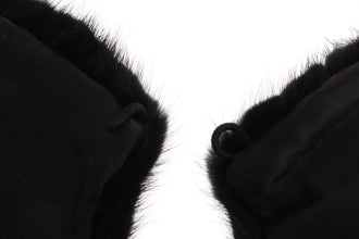 Black Mink Fur Shoulder Collar Scarf Dolce & Gabbana