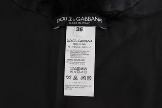 Black Fox Fur Collar Scarf Dolce & Gabbana