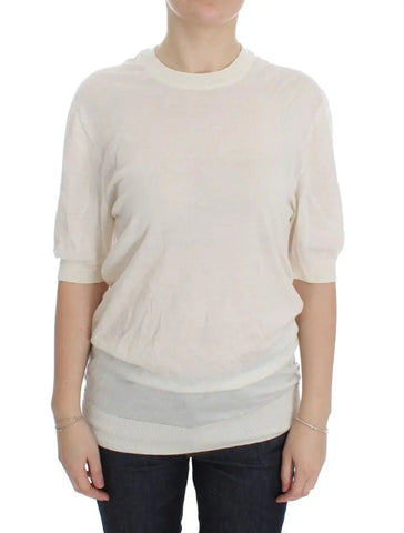 White 100% Cashmere Sweater Dolce & Gabbana