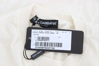 White 100% Cashmere Sweater Dolce & Gabbana
