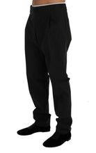 Blue Striped Cotton Dress Formal Pants Dolce & Gabbana