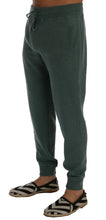 Green Cashmere Training Pants Dolce & Gabbana