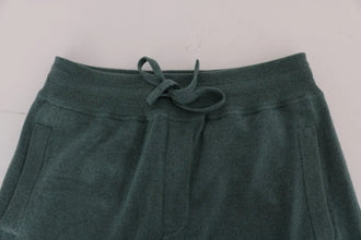 Green Cashmere Training Pants Dolce & Gabbana