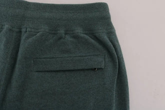 Green Cashmere Training Pants Dolce & Gabbana
