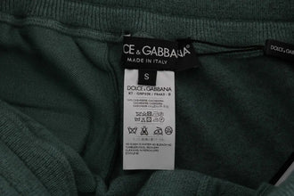 Green Cashmere Training Pants Dolce & Gabbana