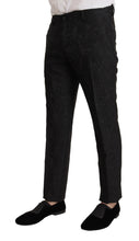 Black Brocade Formal 2 Piece MARTINI Suit Dolce & Gabbana