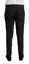 Black Brocade Formal 2 Piece MARTINI Suit Dolce & Gabbana