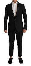 Black Polyester Formal 2 Piece MARTINI Suit Dolce & Gabbana