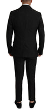 Black Polyester Formal 2 Piece MARTINI Suit Dolce & Gabbana