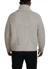 Cream Wool Knit Turtleneck Pullover Sweater Dolce & Gabbana