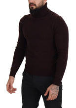 Brown Wool Turtle Neck Pullover Sweater Dolce & Gabbana