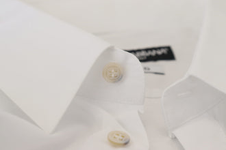 White Cotton Peacock Feather Formal GOLD Shirt Dolce & Gabbana