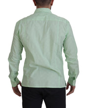 Mint Green Long Sleeves Button Down Shirt Dolce & Gabbana