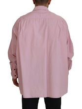 Pink Casual Button Down Long Sleeves Shirt Dolce & Gabbana