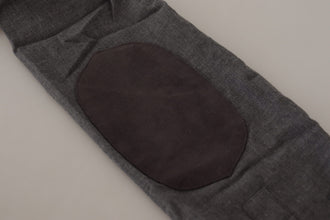 Dark Gray Cotton Casual Mens Shirt Costume National