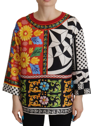 Multicolor Printed Baroque Loose Long Sleeve Dolce & Gabbana