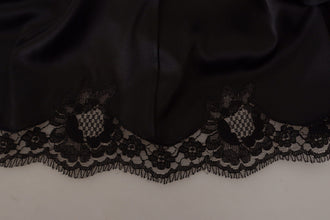 Black Leopard A-line Knee Length Dress Dolce & Gabbana