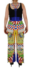 Multicolor Printed Snow Trouser Pants Dolce & Gabbana