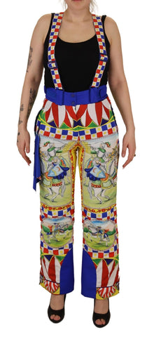 Multicolor Printed Snow Trouser Pants Dolce & Gabbana